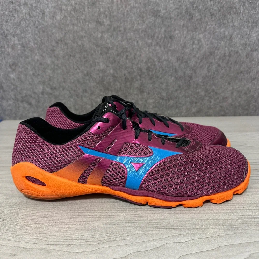 Mizuno Wave Evo Levitas Running Shoes‎ Mens 15 Purple Orange Minimalist